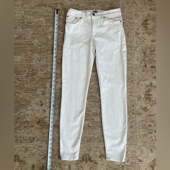 J. Crew 8”  Toothpick Jeans in White size 26 - Picture 1 of 11